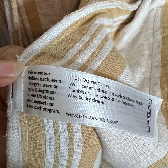 EILEEN FISHER Organic-Cotton Striped Kimono Jacket. Size OS - Picture 12 of 12